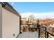 Private rooftop balcony with city views and modern railing at 4222 Stuart St, Denver, CO 80212