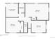 A layout of the basement featuring a laundry room and three bedrooms at 1549 Dean Dr, Northglenn, CO 80233