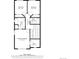 Detailed floor plan showcasing the layout of the bedrooms, bathrooms and closet on the home's second level at 9080 Gale Blvd # 4, Thornton, CO 80260
