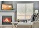 Inviting living room featuring a fireplace, decor and furniture at 9080 Gale Blvd # 4, Thornton, CO 80260