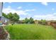Expansive, well-maintained backyard with lush lawn, mature trees, and ample space for recreation at 4879 S Johnson St, Littleton, CO 80123