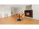 Intimate dining area with fireplace and stylish table setting at 1952 Columbine Ct, Golden, CO 80401