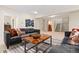 Cozy living room with plush seating, staircase access, and a decorative coffee table at 1952 Columbine Ct, Golden, CO 80401