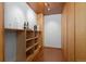 Unique wine cellar with built-in shelving and decorative lighting at 1952 Columbine Ct, Golden, CO 80401