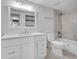 A well-lit bathroom with a modern vanity, sleek fixtures, and a tiled shower-tub combination at 17505 E Mansfield Ave # 1412R, Aurora, CO 80013