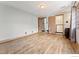 Hardwood floors, and a bright bedroom with access to the bathroom and lots of natural light at 911 Lincoln Pl, Boulder, CO 80302
