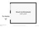 Shed floor plan showcasing the dimensions of the detached shed on the property at 11609 Fowler Dr, Northglenn, CO 80233