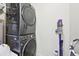 Convenient laundry room featuring modern washer and dryer at 5677 S Park Pl # 311A, Greenwood Village, CO 80111