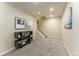 Spacious basement area with carpeted floors and a staircase leading upstairs at 2204 Lasalle St, Superior, CO 80027