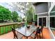Relaxing outdoor deck featuring a glass table and chairs, ideal for entertaining guests or enjoying peaceful moments at 2204 Lasalle St, Superior, CO 80027