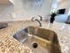 Modern stainless steel kitchen sink and faucet at 4760 S Wadsworth Blvd # H207, Littleton, CO 80123