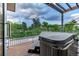 Relax in this private rooftop hot tub, surrounded by greenery and featuring urban skyline views at 2758 W 22Nd Ave, Denver, CO 80211