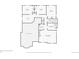 Floor plan showing the layout of the second level at 223 Durham Ct, Castle Pines, CO 80108