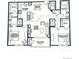 Detailed floor plan showcasing the layout of the home, including bedrooms, bathrooms, and living spaces at 10111 Inverness Main St # 228, Englewood, CO 80112