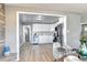 Kitchen and dining area featuring stainless steel appliances and an open concept design at 2921 E Colorado Ave, Denver, CO 80210