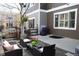 Landscaped backyard area with outdoor seating and a fenced perimeter at 11883 E Fair Ave, Greenwood Village, CO 80111