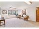Spacious room with two chairs, neutral carpeting, and natural light creating a peaceful and inviting atmosphere at 6093 Willowbrook Dr, Morrison, CO 80465
