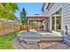 Backyard deck with a gazebo seating area, perfect for outdoor entertaining at 275 S Pembrook St, Castle Rock, CO 80104