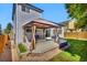 Backyard gazebo with cozy seating, ideal for outdoor relaxation and entertaining at 275 S Pembrook St, Castle Rock, CO 80104