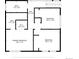 Upstairs floor plan featuring 3 bedrooms, 2 baths and a walk-in closet at 4269 Carter Trl, Boulder, CO 80301
