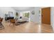 Living room features an open layout with a front door entrance and a bay window at 4269 Carter Trl, Boulder, CO 80301