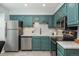 Well-equipped kitchen featuring modern appliances, sleek cabinetry, and ample counter space at 11645 Lincoln St, Northglenn, CO 80233