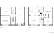 Detailed floor plan showcasing layout of the home including living spaces, bedrooms, and bathrooms at 12238 Monroe Dr, Thornton, CO 80241