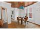 Bright dining room features a decorative ceiling, neutral walls and a light-filled window at 274 S Lincoln St, Denver, CO 80209