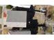 An aerial view of a fenced back yard at 20781 E 48Th Pl, Denver, CO 80249