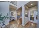 Spacious living room with hardwood floors, open layout and designer finishes at 21682 E Stroll Ave, Parker, CO 80138
