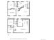 Two-story floorplan showcasing home layout, including bedrooms, kitchen, living areas and bathrooms at 6043 S Cody Way, Littleton, CO 80123