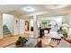 Spacious basement with laminate floors and a pool table for endless entertainment options at 8645 Coors St, Arvada, CO 80005