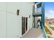 View of the balcony with sliding glass door entry and iron railing at 3220 W 20Th Ave # 1, Denver, CO 80211