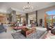 Open-concept living room with stylish decor, a cozy seating area, and seamless flow to other living spaces at 858 Swandyke Dr, Castle Rock, CO 80108