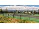 Well-maintained tennis courts offering a great space for recreation and enjoying an active lifestyle outdoors at 858 Swandyke Dr, Castle Rock, CO 80108