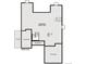 Floor plan of unfinished lower level, illustrating potential layout with optional features and future room for a bath at 13940 Hanging Lake St, Parker, CO 80138