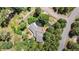 Aerial view of a beautiful house nestled within a lush green forest, showcasing its serene and private setting at 18971 Shadowood Dr, Monument, CO 80132
