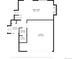 Lower level floorplan including Gathering room, foyer, laundry, garage, and bathroom at 9386 W Geddes Pl, Littleton, CO 80128