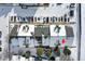 Aerial view of townhome roofs in a snow covered community at 10872 W Evans Ave # 2E, Lakewood, CO 80227