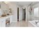 Bathroom with a large shower, double vanity and jacuzzi at 13850 Meadowbrook Dr, Broomfield, CO 80020