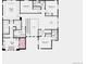 Second-floor blueprint features a primary suite, laundry room, bedrooms, and bathroom at 16521 Black Rose Cir, Parker, CO 80134