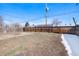 Fenced backyard offering privacy, along with a partially concreted section at 1100 Hillside St, Aurora, CO 80010