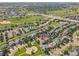 A birds eye view of a home and neighborhood with close proximity to green spaces at 215 Mcafee Cir, Erie, CO 80516