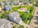 Aerial view of home with a large yard and nearby playground at 215 Mcafee Cir, Erie, CO 80516
