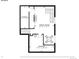 Floor plan showcasing the basement that includes a Gathering room, and storage at 245 Homestead Way, Brighton, CO 80601