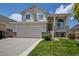 Charming home with a two-car garage, inviting porch, and well-maintained lawn on a sunny day at 245 Homestead Way, Brighton, CO 80601