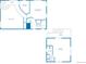 Upper level floorplan showcasing primary bedroom, bathroom, bedrooms, and a deck at 24 Pine Valley Rd, Evergreen, CO 80439