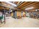 Spacious unfinished basement with utility hookups and ample storage space at 13036 Clayton Ct, Thornton, CO 80241