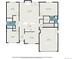 Detailed floor plan showcasing the layout of the home, including bedrooms, living areas, and bathrooms at 13036 Clayton Ct, Thornton, CO 80241