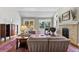 Bright living room with large windows, stone fireplace, and comfortable seating at 2032 W Nantucket Ct, Littleton, CO 80120